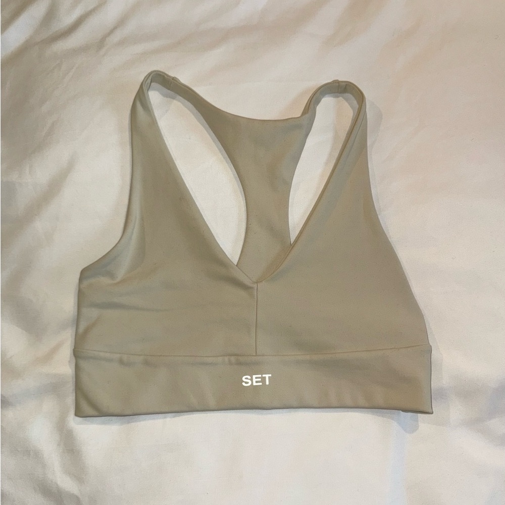 SET Active Women's Taupe Sports Bra